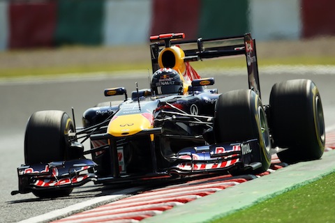 Sebastian Vettel pakt krappe pole met 0.009 seconde