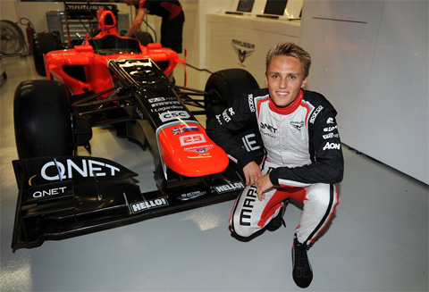 Max Chilton in 2013 actief voor Marussia