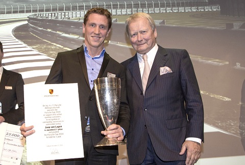 Jaap van Lagen wint prestigieuze Porsche Cup
