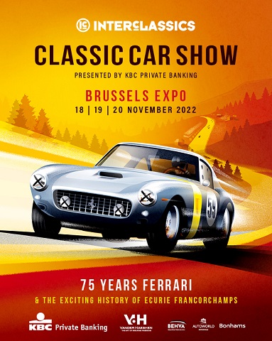 Poster InterClassics Classic Car Show Brussels 2022