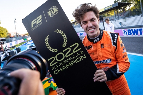 Drugovich schenkt MP Motorsport F2-titel, Vips wint sprintrace op Monza, Verschoor P5