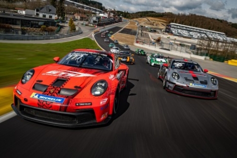 Sterk veld bij seizoensstart Porsche Carrera Cup Benelux op Spa-Francorchamps