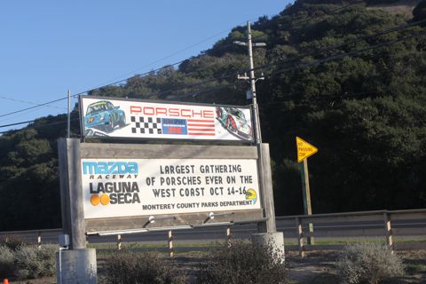 Groeten van de Porsche Rennsport reünie in Laguna Seca