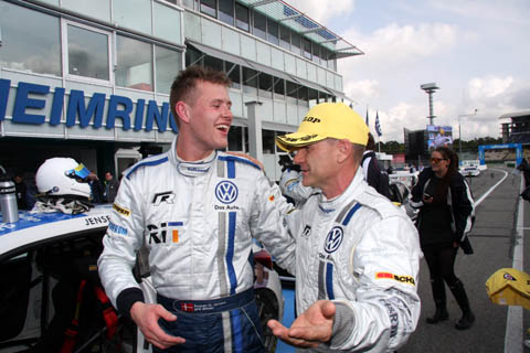 VW Larini Jensen na afloop