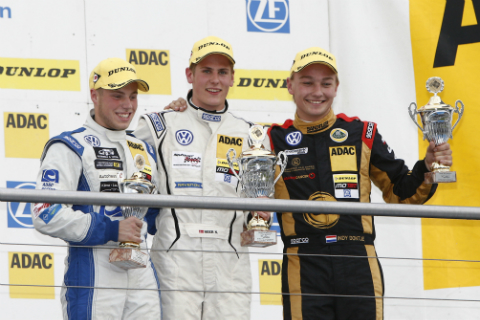 Indy Dontje pakt podium tijdens laatste wedstrijd, Nicolas Beer wint op Hockenheim