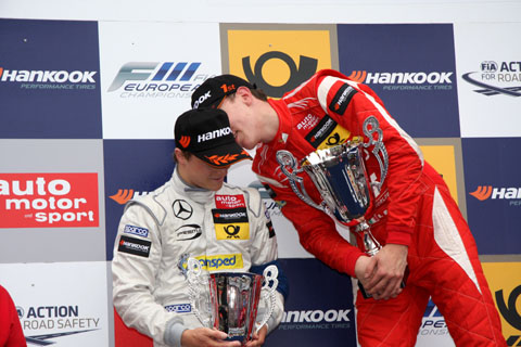 2013 FIA F3 Auer  Marciello Podium