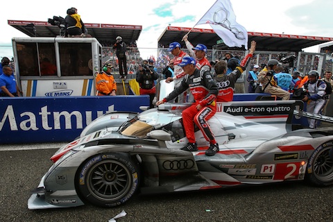 130623 LM24 Finish Audi pitlane