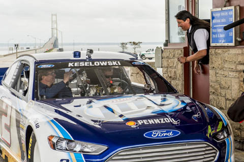 Brad-Keselowski-NASCAR-Michigan-Speedway-bridge-1