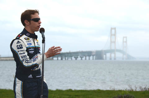 Brad-Keselowski-NASCAR-Michigan-Speedway-bridge-10