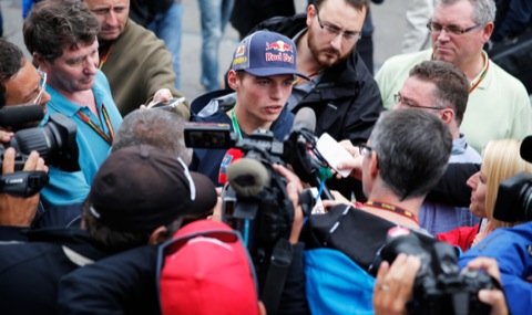 Verstappen pers
