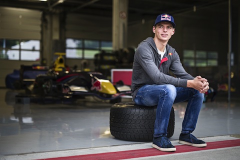 140812 Max Verstappen Red Bull pitlane