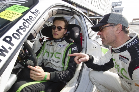 GT3NL ELMS Max van Splunteren links vervangt Paul van Splunteren rechts in de ELMS 140717