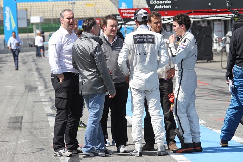 2014 Mercedes rijders discussie na afloop