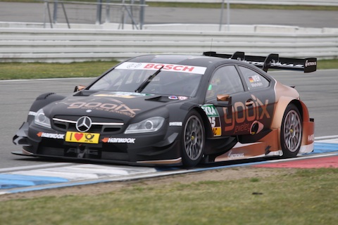 140415 DTM Test Hock Wehrlein action