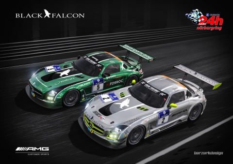 24H Nurburgring Black Falcon Mercedes