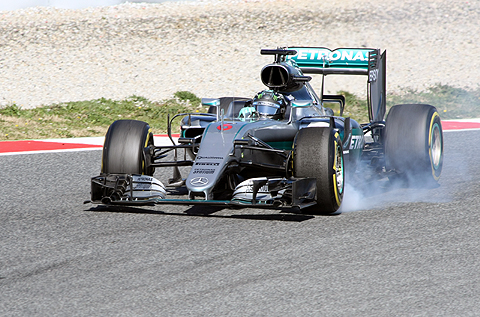 Mercedes Rosberg Dag 1