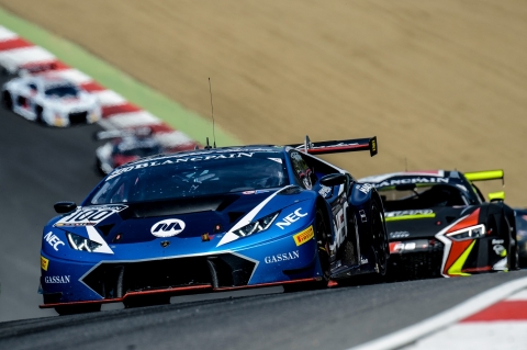 Lamborghini Leusden - De competitie is hevig in de Blancpain Sprint Series op Brands Hatch 150508