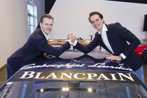 Lamborghini Leusden - Jeroen Mul links en Max van Splunteren - Blancpain GT Series 160405
