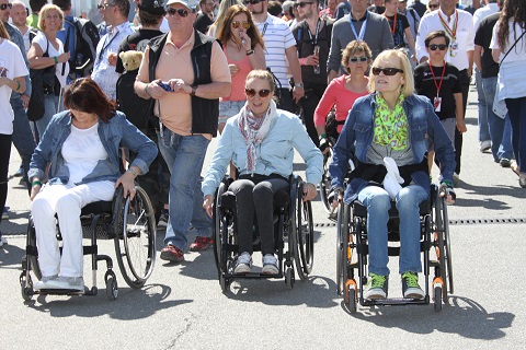 2016 Rolstoel toeschouwers