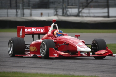Rinus van Kalmthout maakt indruk bij Indy Lights-test op Indianapolis
