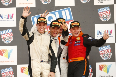 170205 Bathurst Race Braams podium
