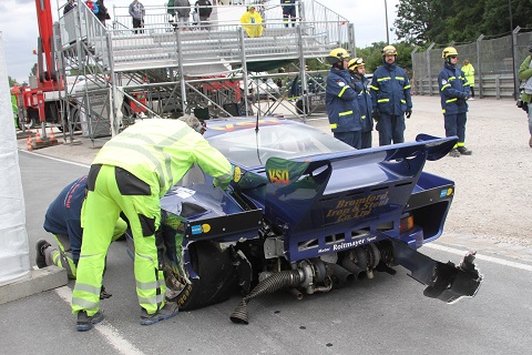2018 FHR Gecrashte Porsche