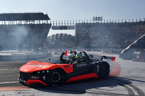 Winner Benito Guerra MEX celebrates during the Race of Champions on Sunday 20 January 2019 at Foro Sol Mexico City Mexico 1309