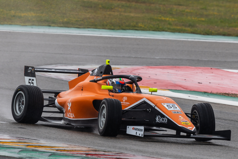 Alcaniz (ESP), MAY 26-28 2023: F4 Spanish Championship and Eurocup 3 series 2023 at Motorland Aragon. Valerio RINICELLA #55, MP Motorsport. © 2023 Sebastiaan Rozendaal / Dutch Photo Agency.