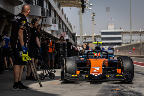 SAKHIR (BH), 14-16 Februari 2023: F2 and F3 Pre season test at Bahrain International Circuit. Jehan DARUVALA #02 MP Motorsport © 2023 Sebastiaan Rozendaal / Dutch Photo Agency
