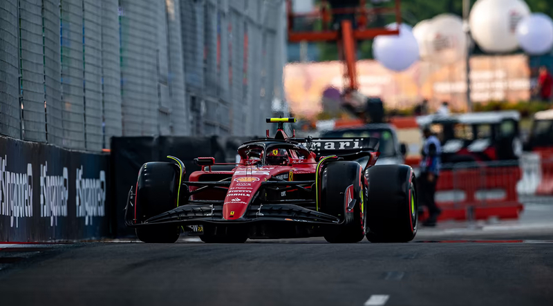 sainz ferrari singapore2023 freepractice