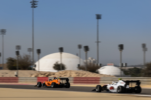 Sakhir (BAH) FEB 14-16, 2023 - F2 and F3 pre-season test at Bahrain International Circuit. Jonny EDGAR #12 MP Motorsport. © 2023 Sebastiaan Rozendaal / Dutch Photo Agency