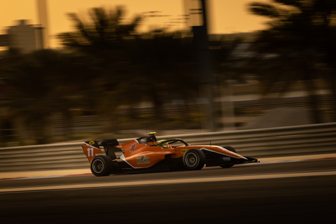 Sakhir (BAH) FEB 14-16, 2023 - F2 and F3 pre-season test at Bahrain International Circuit. Mari BOYA #11 MP Motorsport. © 2023 Sebastiaan Rozendaal / Dutch Photo Agency