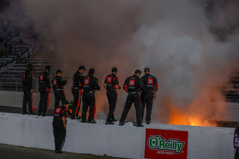 #20: John Hunter Nemechek, Joe Gibbs Racing, Pye-Barker Fire & Safety Toyota Supra