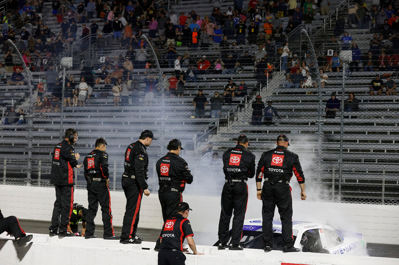 #20: John Hunter Nemechek, Joe Gibbs Racing, Pye-Barker Fire & Safety Toyota Supra