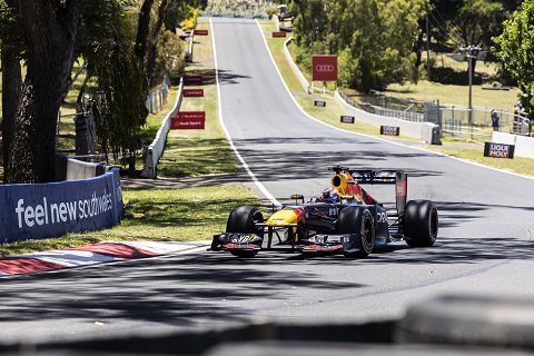 Liam Lawson performs a flying lap at Bathurst 12Hr in Bathurst, AUS on February 04, 2023