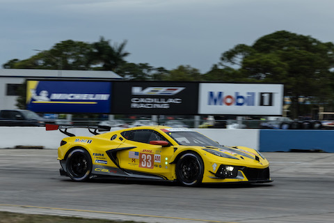 Corvette Racing; FIA World Endurance Championship; 1000 Miles of Sebring at Sebring International Raceway; March 17, 2023; Corvette C8.R No. 33 driven by Nicky Catsburg, Ben Keating, and Nico Varrone (Richard Prince/Chevrolet Photo).