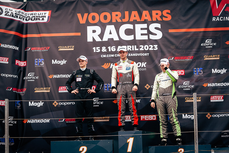 MARCEL DEKKER - Mazda MX-5 - Dekker Racing / Mazda MX-5 Cup - MARCEL DEKKER - Mazda MX-5 - Dekker Racing / Mazda MX-5 Cup - SAM JONGEJAN - Mazda MX-5 MV Motorsport / Mazda MX-5 Cup - Voorjaarsraces at CM.com circuit Zandvoort, Zandvoort, Nederland, April, 16, 2023, Photo: Rob Eric Blank
