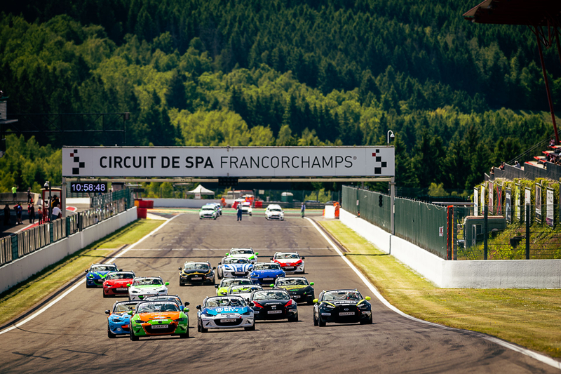 TIMO DE GRAAFF - Mazda MX-5 - Tachyon / Mazda MX-5 Cup - PAUL HEINISCH - Mazda MX-5 - NFR Motorsports / Mazda MX-5 Cup - Spa Euro Race at Circuit de Spa-Francorchamps, Francorchamps, Belgium, June, 4, 2023, Photo: Rob Eric Blank
