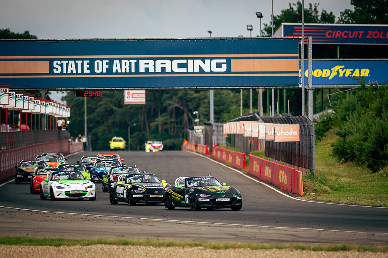 LASZLO VAN HOUWELINGEN - Mazda MX-5 - MV Motorsport / Mazda MX-5 Cup -SAM JONGEJAN - Mazda MX-5 MV Motorsport / Mazda MX-5 Cup - Superprix at Circuit Zolder, Zolder, Belgium, July, 9, 2023, Photo: Rob Eric Blank