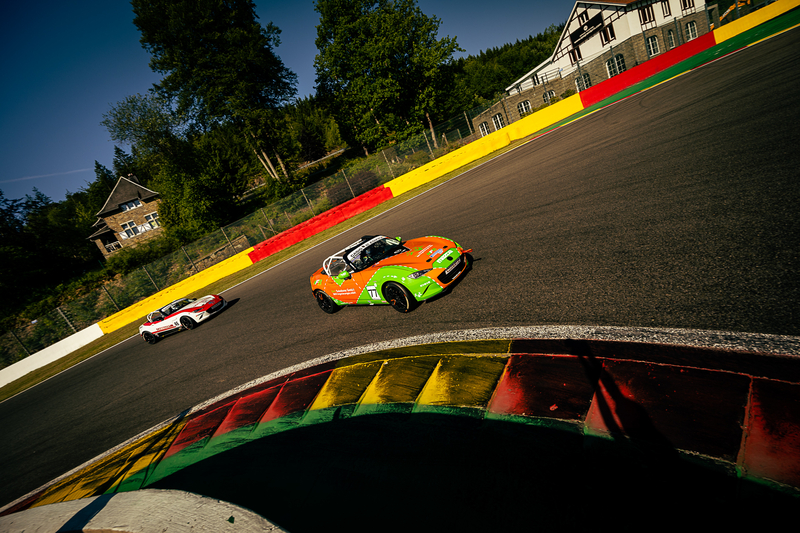 LARS VAN T VEER - Mazda MX-5 - GFX Gaming Race Team /  Mazda MX-5 Cup - PAUL HEINISCH - Mazda MX-5 - NFR Motorsports / Mazda MX-5 Cup - Spa Euro Race at Circuit de Spa-Francorchamps, Francorchamps, Belgium, June, 3, 2023, Photo: Rob Eric Blank