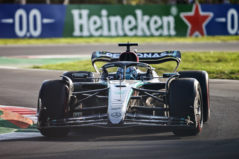 Formel 1 - Mercedes-AMG Petronas Motorsport, Großer Preis von Italien 2024. George Russell Formula One - Mercedes-AMG Petronas Motorsport, Italian GP 2024. George Russell 