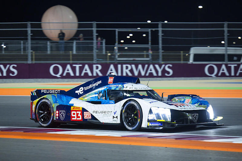 93 JENSEN Mikkel (dnk), MULLER Nico (swi), VERGNE Jean-Eric (fra), Peugeot TotalEnergies, Peugeot 9x8 #93, Hypercar, action during the Qatar Airways Qatar 1812 KM, 1st round of the 2024 FIA World Endurance Championship, from February 29 to March 02, 2024 on the Losail International Circuit in Lusail, Qatar - Photo Julien Delfosse / DPPI