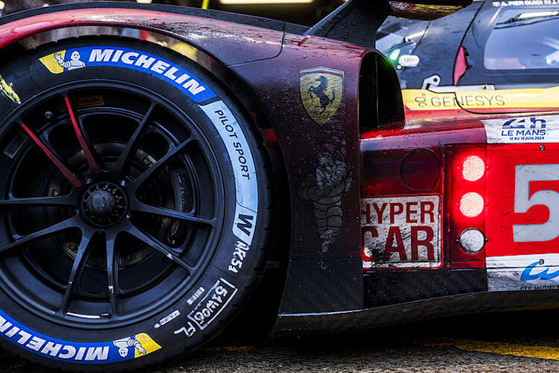 51 PIER GUIDI Alessandro (ita), CALADO James (gbr), GIOVINAZZI Antonio (ita), Ferrari AF Corse, Ferrari 499P #51, Hypercar, FIA WEC, action during the 2024 24 Hours of Le Mans, 4th round of the 2024 FIA World Endurance Championship, on the Circuit des 24 Heures du Mans, from June 15 to 16, 2024 in Le Mans, France - Photo Charly Lopez / DPPI