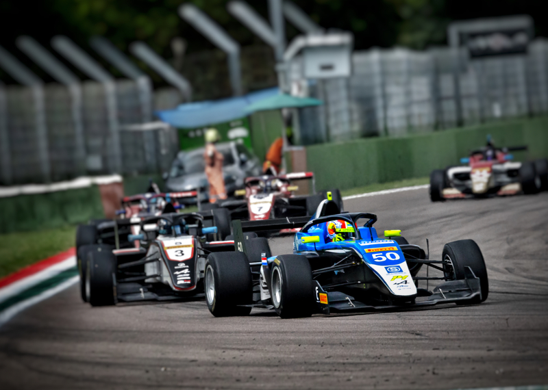 Imola (ITA), July 31 - August 3 2025 - Round 6 of Formula Regional European Championship by Alpine at Autodromo Internazionale Enzo e Dino Ferrari. Tim GERHARDS #50, Sainteloc. © 2025 Dutch Photo Agency.