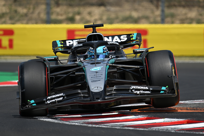 Formel 1 - Mercedes-AMG PETRONAS F1 Team, Großer Preis von Ungarn 2025. George Russell Formula One - Mercedes-AMG PETRONAS F1 Team, 2025 Hungarian Grand Prix. George Russell 