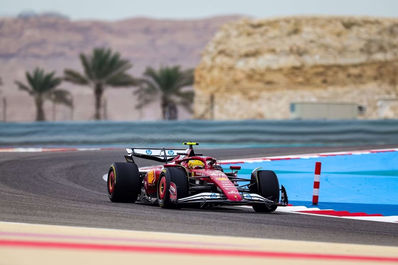 hamilton ferrarisf25 test bahrein