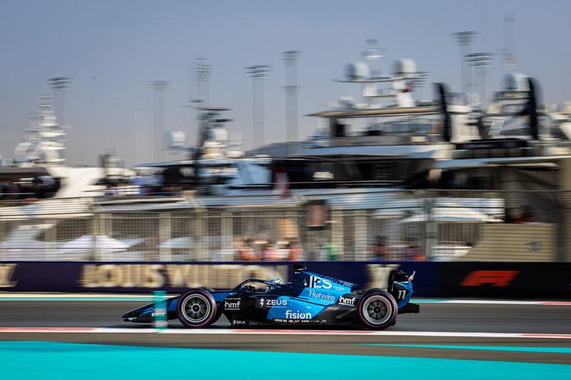 Abu Dhabi (UAE) Dec 5-7, 2025 - Abu Dhabi Grand Prix 2025 at Yas Marina Circuit. Jak CRAWFORD #11 Dams. © 2025 Dutch Photo Agency
