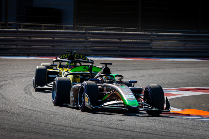 Abu Dhabi (UAE) Dec 5-7, 2025 - Abu Dhabi Grand Prix 2025 at Yas Marina Circuit. Joshua DUERKSEN #20 AIX Racing F2 © 2025 Dutch Photo Agency