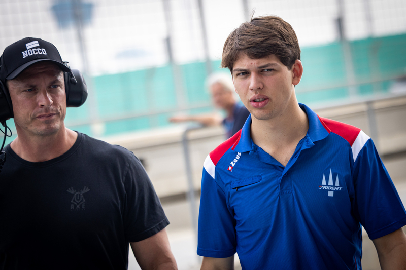 Abu Dhabi (UAE), DEC 04-07 2025 - Abu Dhabi Grand Prix 2025 at Yas Marina Circuit. Laurens VAN HOEPEN #22 Trident F2 © 2025 Dutch Photo Agency