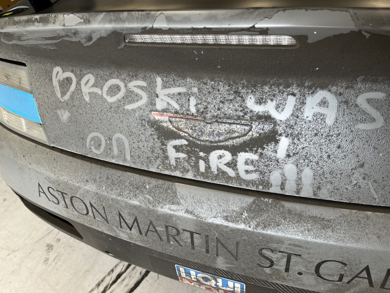 aston on fire